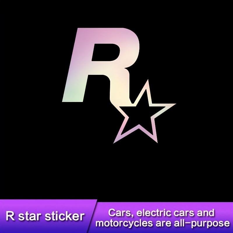 R Star Car Electric Car Motorcycle Sticker Body Car Sticker Fuel Tank Cover Decal decoration