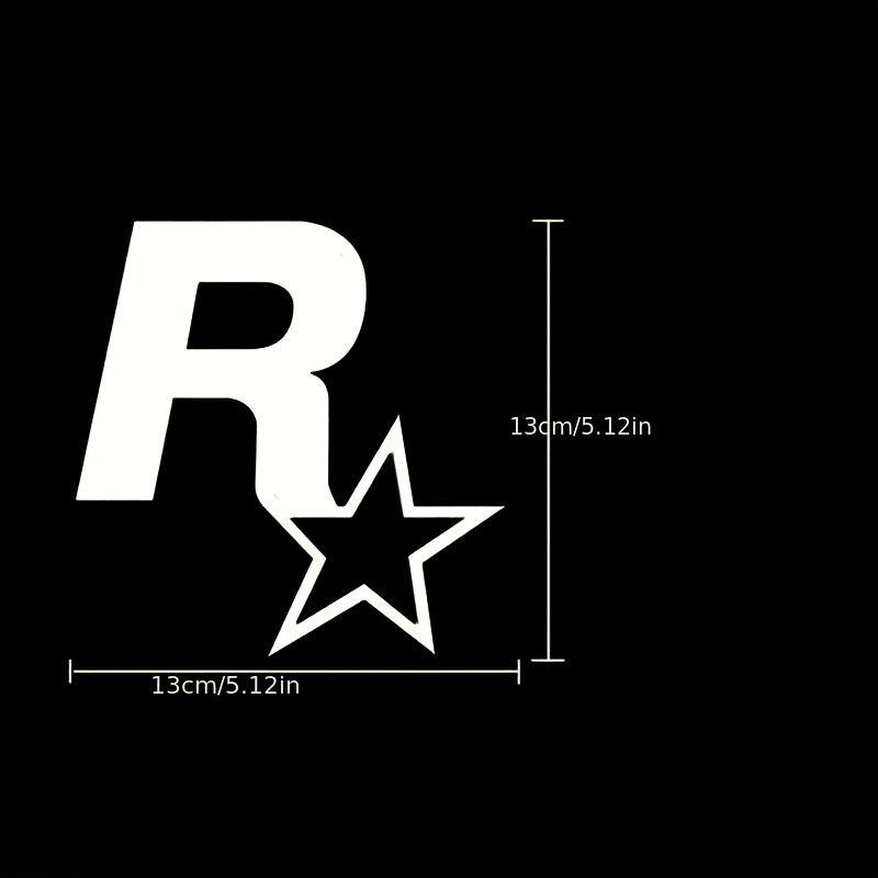 R Star Car Electric Car Motorcycle Sticker Body Car Sticker Fuel Tank Cover Decal decoration