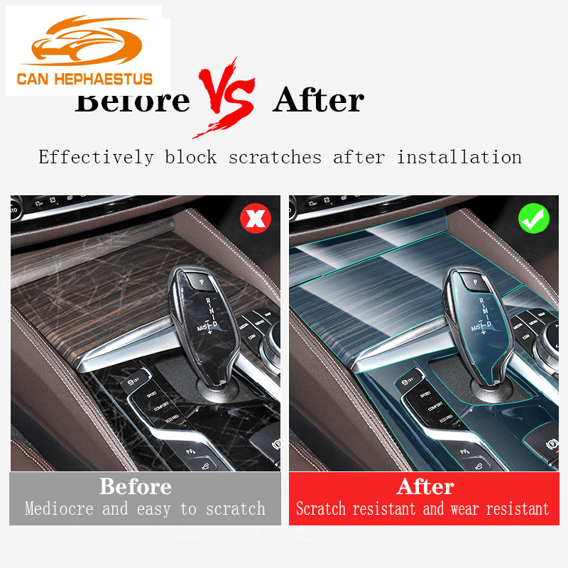 For Audi A6 A7 C7 2012-2018car Interior Center console Invisible suit TPU protective film Anti-scratch Accessories Refit LHD RHD