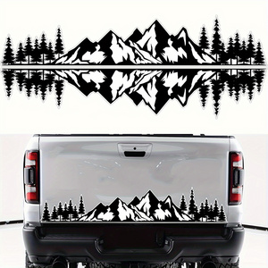 Mountain Forest Graphic Car Body Side Sticker Vinyl Mountain Forest Motorsport Stripe Decal For Car Truck Suv Buggy Decorative