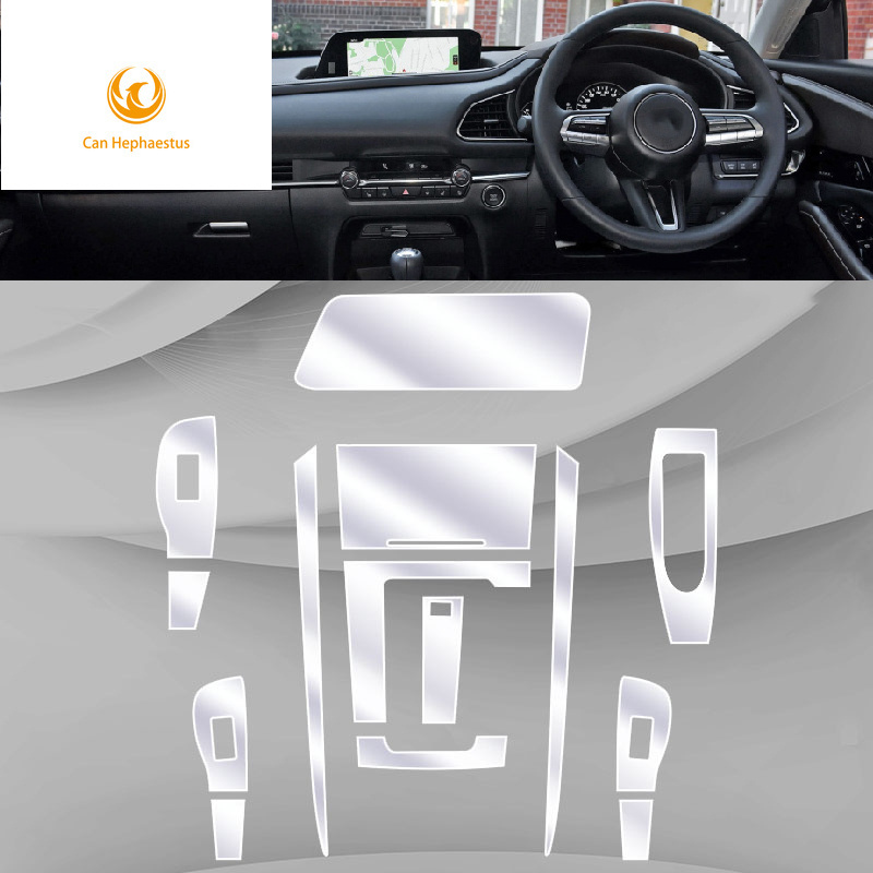 For Mazda CX-30 2020-2021 car Interior Center console Invisible car suit TPU protective film Anti-scratch Accessories Refit LRHD