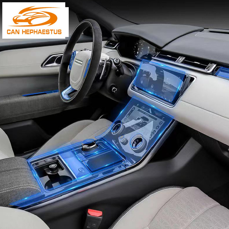 For Land Range Rover Velar 2019-2021 car Interior Center console Invisible car suit TPU protective film Anti-scratch Accessories