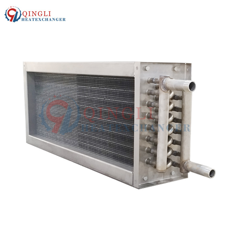 Refrigerant Heat Exchanger Stainless Steel Tube and fin Cooling Type Air Water Coil