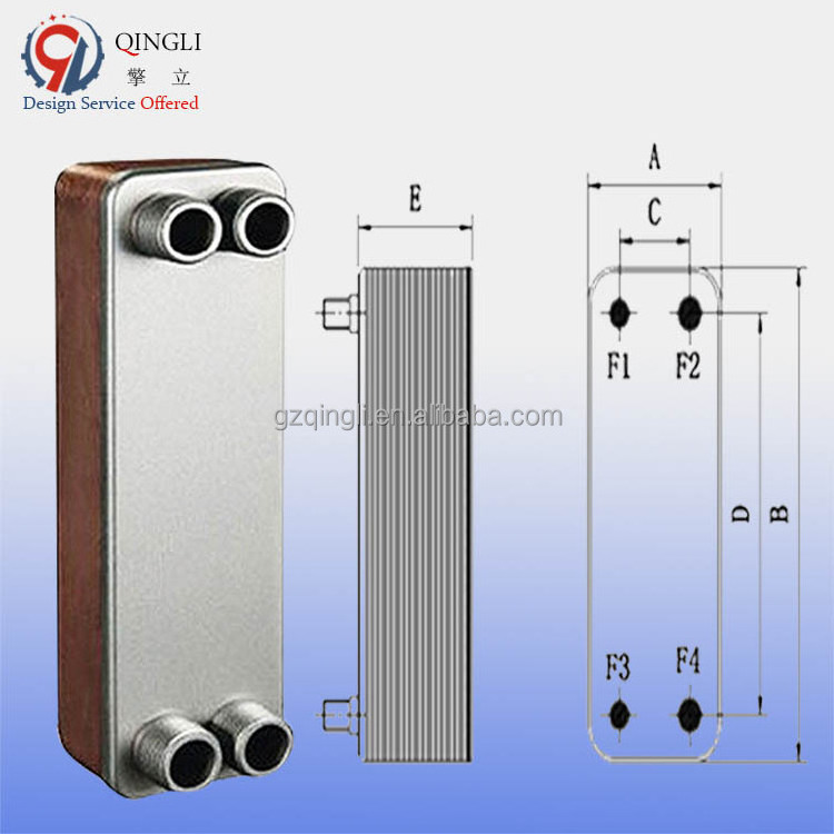 Stainless Steel Seafood Water Cooled Brazed Plate Heat Exchanger Manufacturer