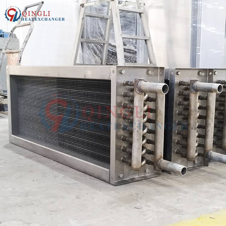 Refrigerant Heat Exchanger Stainless Steel Tube and fin Cooling Type Air Water Coil