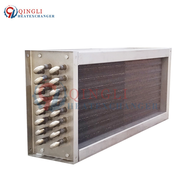 Refrigerant Heat Exchanger Stainless Steel Tube and fin Cooling Type Air Water Coil