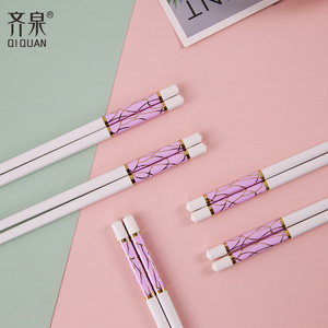 Stock Chopstick With Name Chopsticks Gift Set 2 Person Alloy Ivory Plastic Coloured Fiberglass Chopsticks