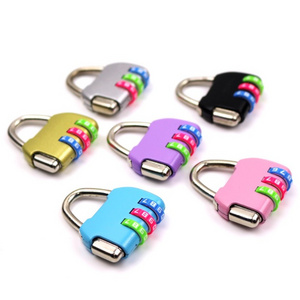 507U Travel Padlock Anti-theft Backpack Small Padlock Resettable 3 Digit Combination Suitcase Password Code Lock Padlock