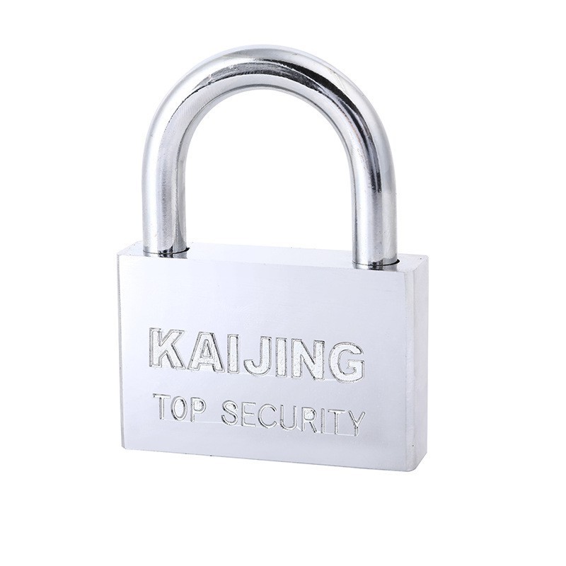 Suppliers wholesale short shackle square padlock electroplated blade padlock lock iron padlock