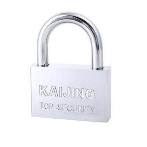 Suppliers wholesale short shackle square padlock electroplated blade padlock lock iron padlock