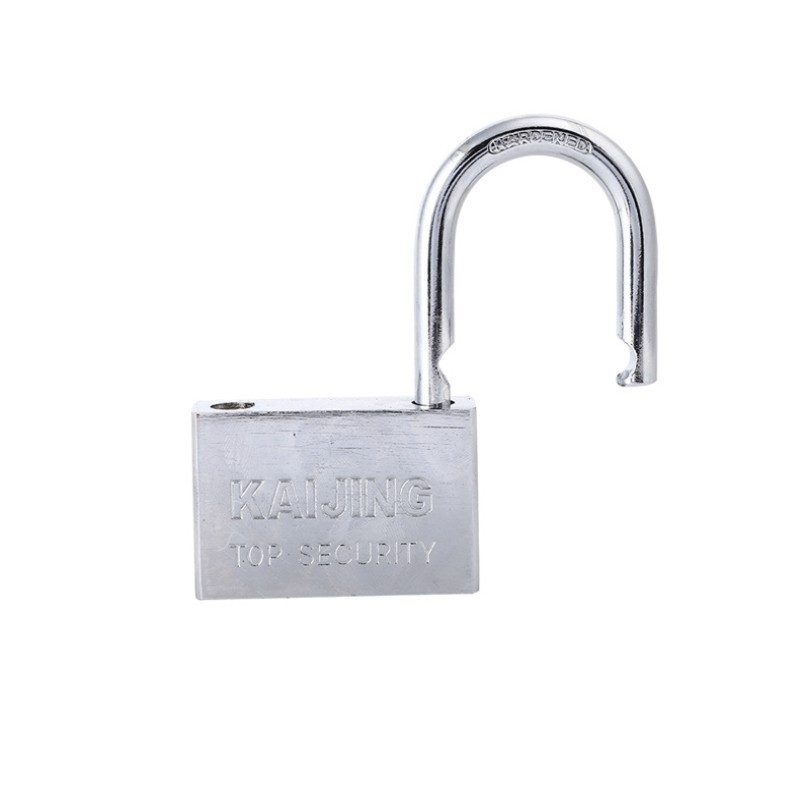 Suppliers wholesale short shackle square padlock electroplated blade padlock lock iron padlock