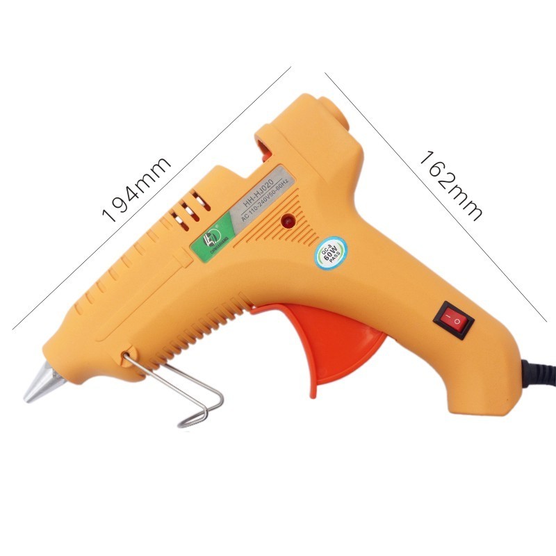 Quick heating electric 60W hot melt glue gun, suitable for 11mm adhesive strip