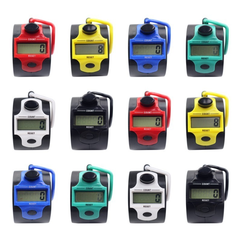 New 8 kinds of color high quality high precision counter digital electronic ring tally counter