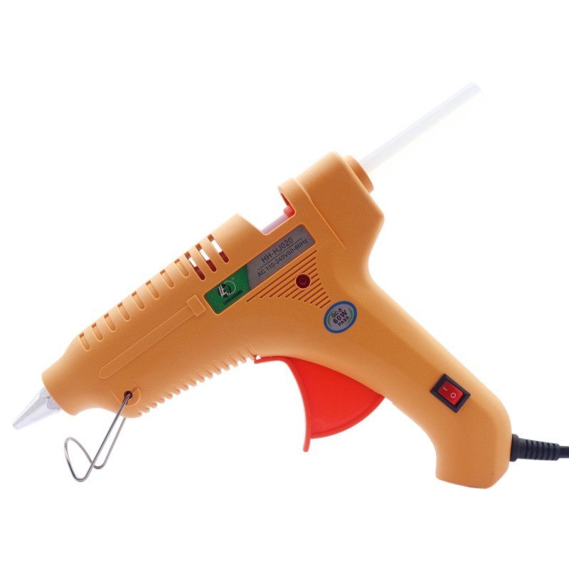 Quick heating electric 60W hot melt glue gun, suitable for 11mm adhesive strip