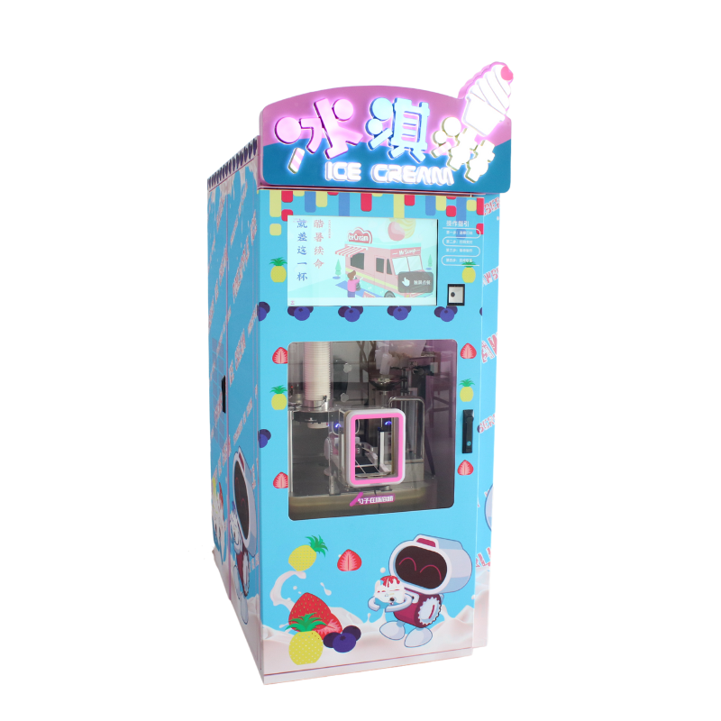 Guangzhou factory commercial fully automatic ice cream machine ice cream vending machine