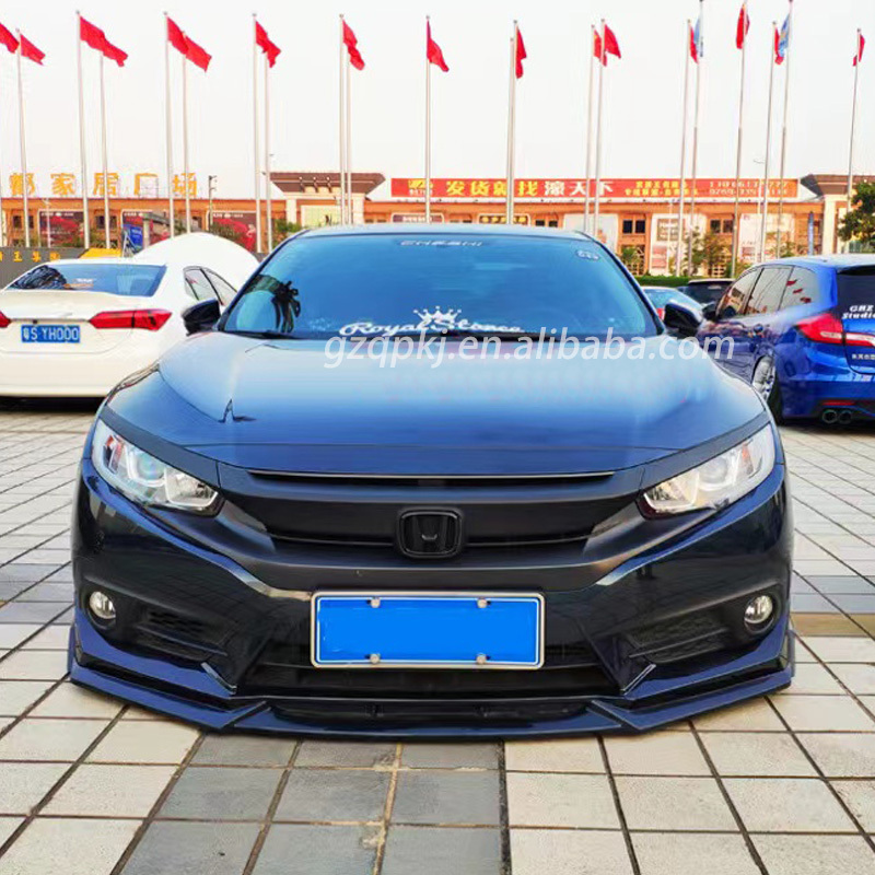 Ten generations of the Honda civic front bumper lip apply exterior body kit in 2016-2020