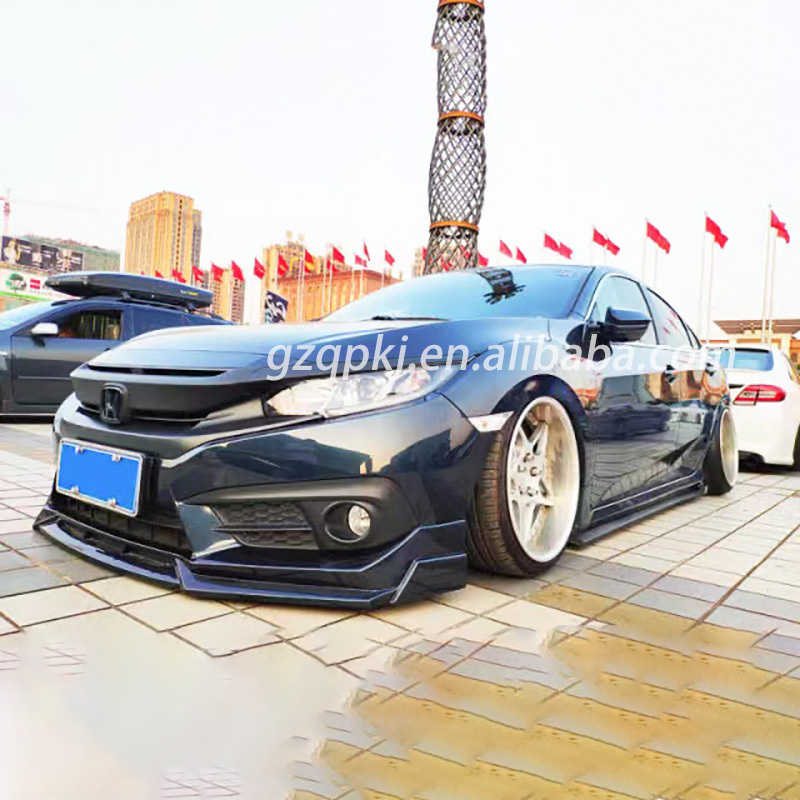 Ten generations of the Honda civic front bumper lip apply exterior body kit in 2016-2020