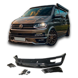 Front Bumper Lip Fog Lamp Frame Car Body Parts for Volkswagen VW T6 Sportline Model Body Kit