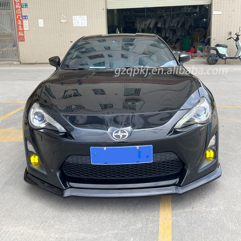 Carbon fiber front bumper lip side skirts after body kit for 2013 and 2020 Toyota GT86 / BRZ