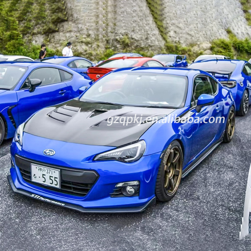 Carbon fiber front bumper lip side skirts after body kit for 2013 and 2020 Toyota GT86 / BRZ