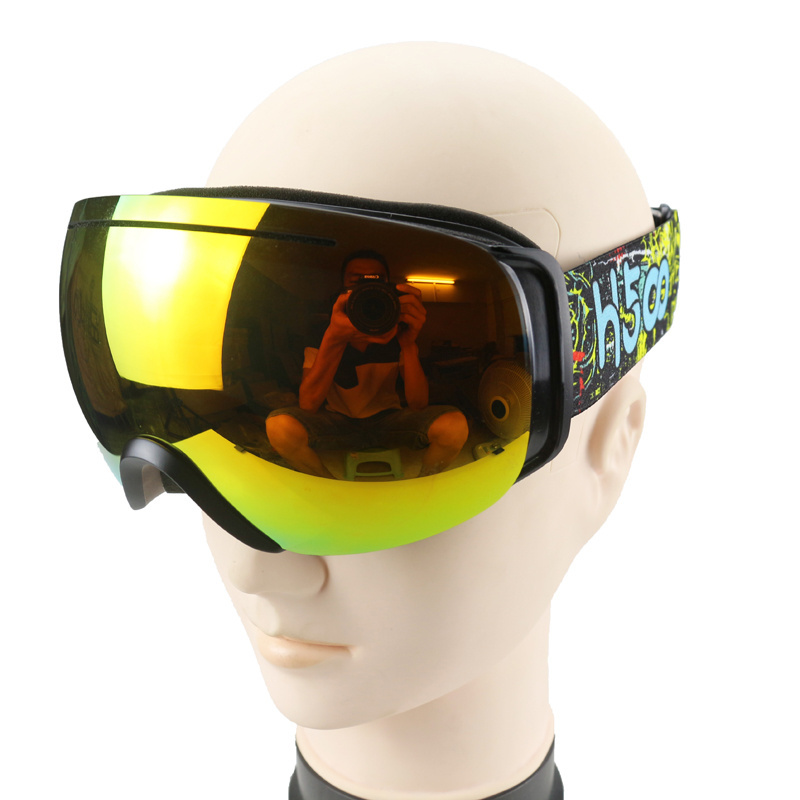 New arrival snowboarding spherical dual lens unisex colorful ski goggles