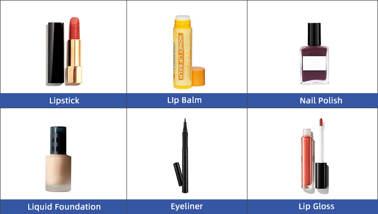 Semi Automatic Lipbalm Lip Balm Stick Gloss Tube Eyeliner Eyebrow Pen Nail Polish Mascara Fill Make Manufacture Machine Small