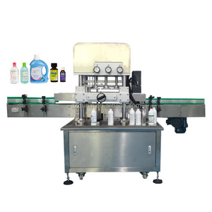 Full automatic manufactured cosmetic sample sack bottle screw capper spray tightening capping closing machine for jar