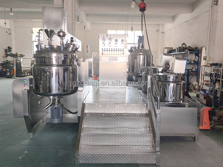 100L Emulsion Tank 500L Mixer A Machine That Makes Hair Gel Antibacterial Automatic Cosmetic Mixing Cosmetics Body Cream Making