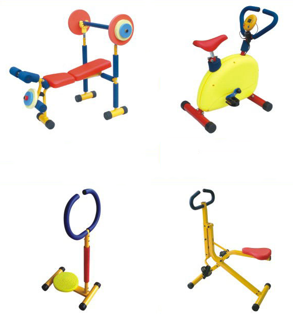 Mini kid indoor exercise air walker twister stepper multi-rower bike rider treadmill weight bench  fitness gym equipment