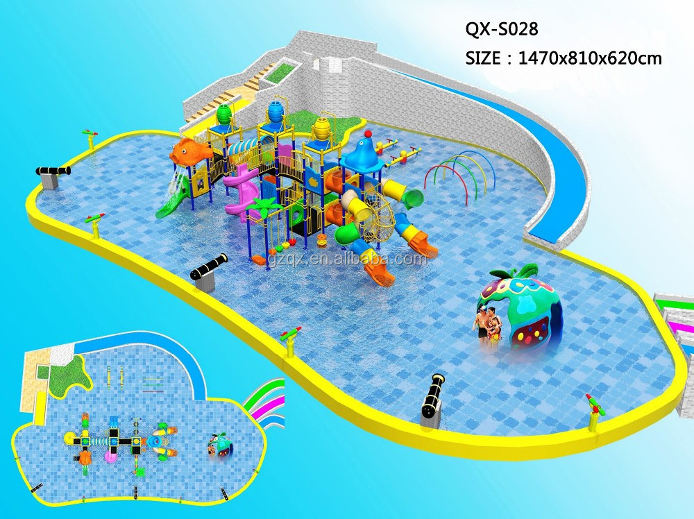 Fun Design Fiberglass water slide tubes for sale, fun aqua park equipment QX-081A