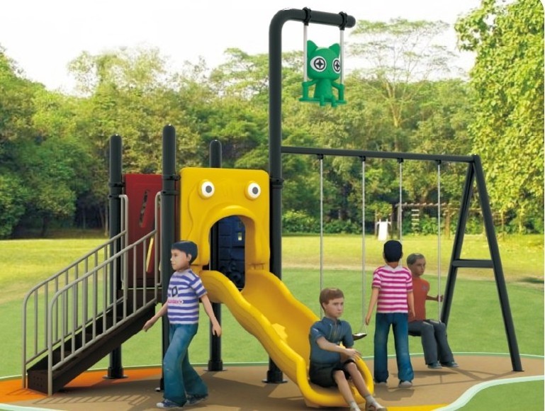 Nursery school slide and swing sets/garden slide and swing/ slide and swing QX-102C