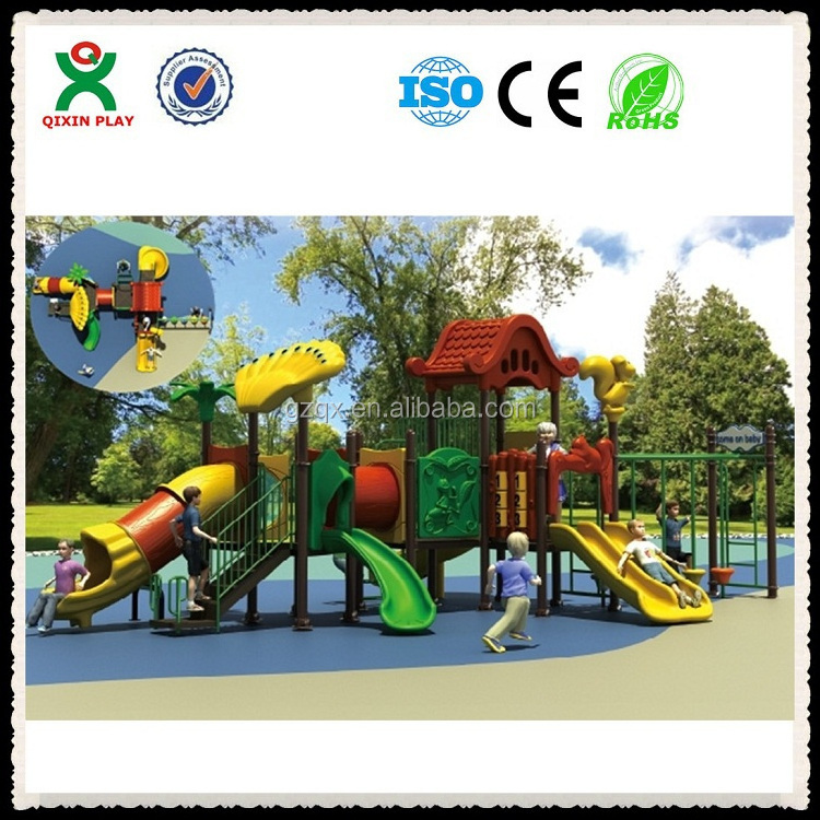 Used mcdonalds playground equipment for sale/ outdoor tubes playground/ outdoor playground QX-020C