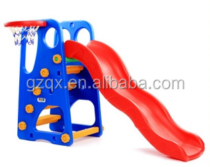 Guangzhou supplier indoor swing with slide/indoor kids air slide/little tikes slide QX-11118C