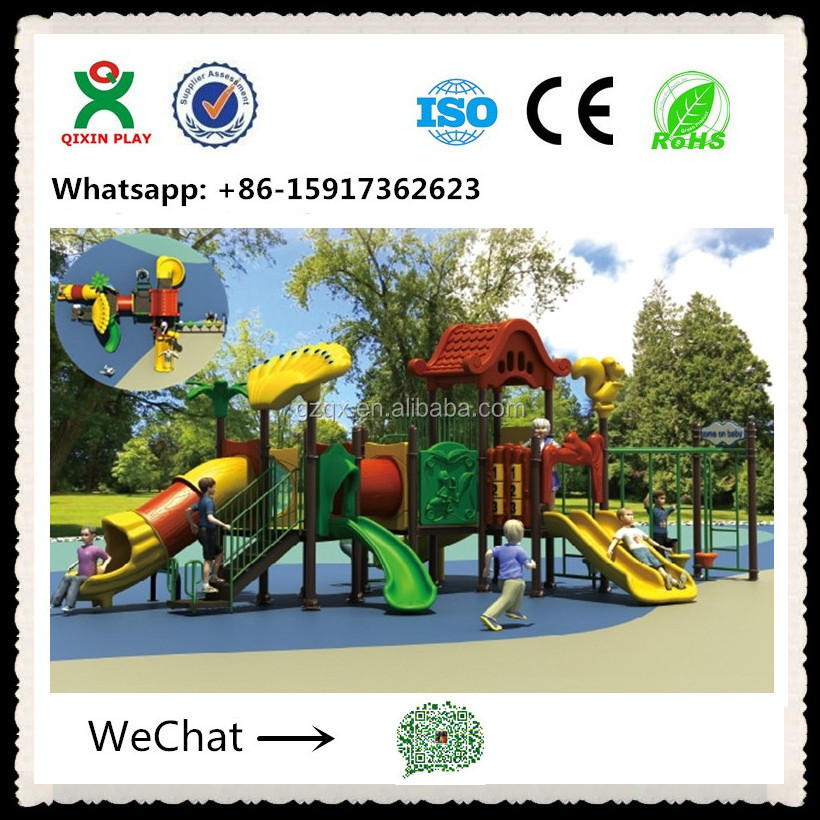 Used mcdonalds playground equipment for sale/ outdoor tubes playground/ outdoor playground QX-020C