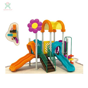 Sunflower lovely environmental school playground toys(QX-069D) playground sets stairs slide