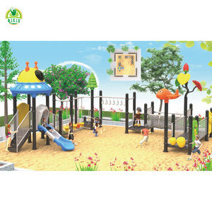 Kids slides outdoor plastic playground equipment for children play ground