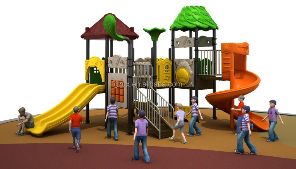 Big factory made kids play equipment school toys outdoor playground QX-18024B