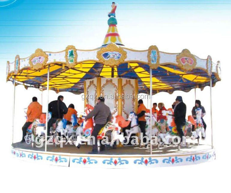 12 seats luxury carousel for sale/christmas carousel/merry go round horse QX-11110A