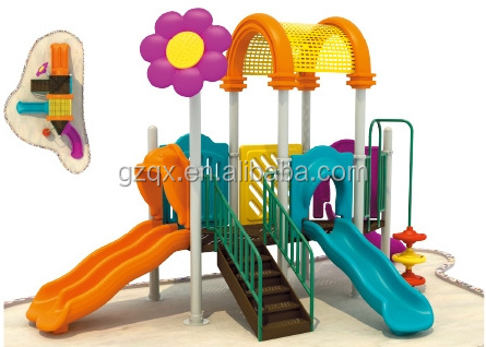 Sunflower lovely environmental school playground toys(QX-069D) playground sets stairs slide