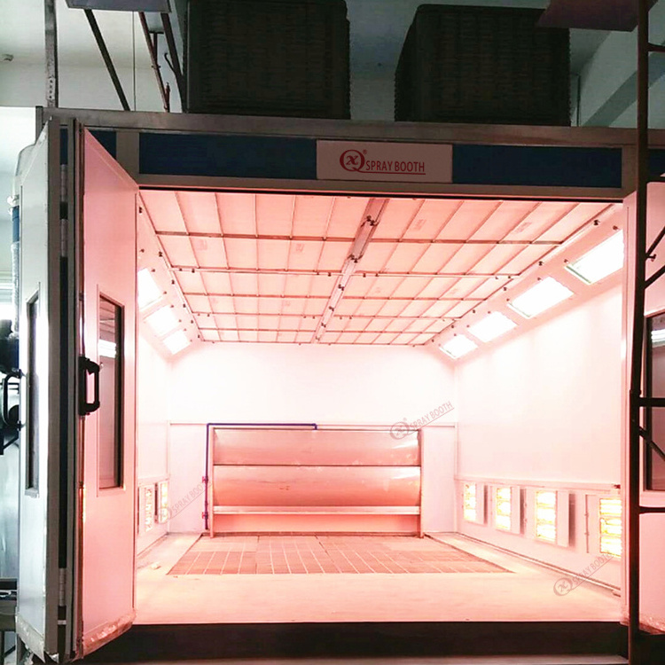 CE Approved Water Curtain Type Paint Booth Motor New Product 2020 Wood Provided Spray Painting Machine Painting Production Line