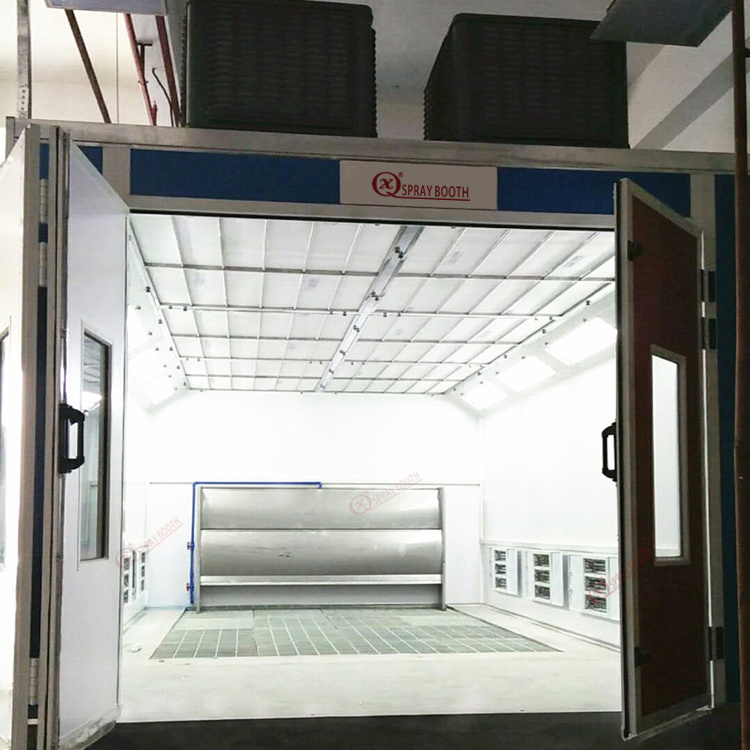 CE Approved Water Curtain Type Paint Booth Motor New Product 2020 Wood Provided Spray Painting Machine Painting Production Line