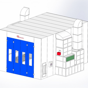 Diesel heating customized car painting cabin mobile spray booth