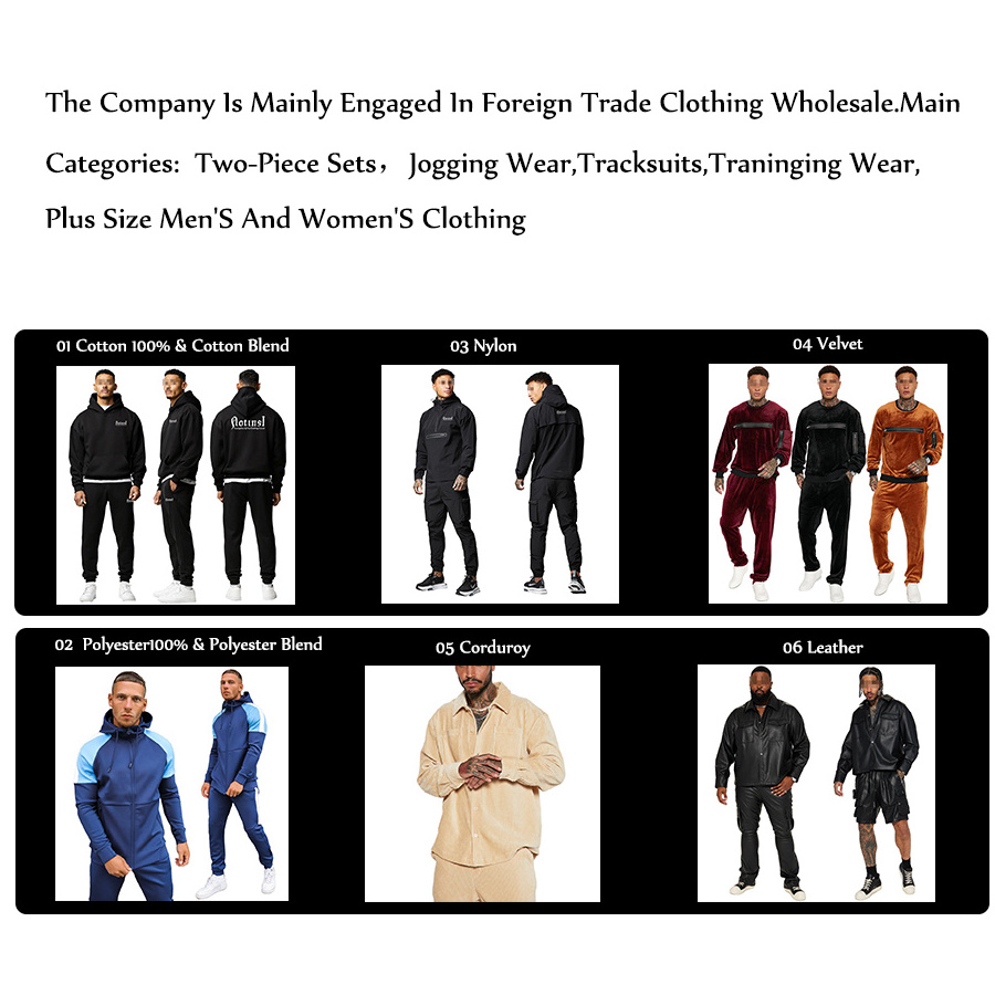 Windbreaker Jacket Blank Hoodies And Cargo Pants Two Piece Set Waterproof Sweatsuit Sets Unisex Nylon Tracksuit Men