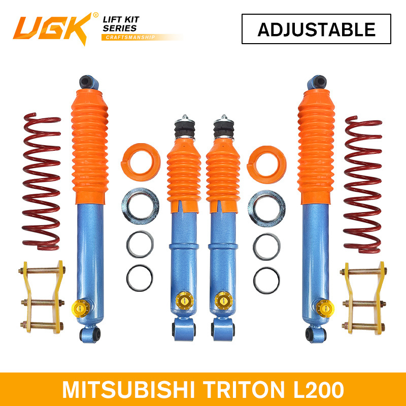 UGK adjustable  Off-road Shock Absorber 2 Inch Suspension Lift Kit For MITSUBISHI Triton L200 ML & MN