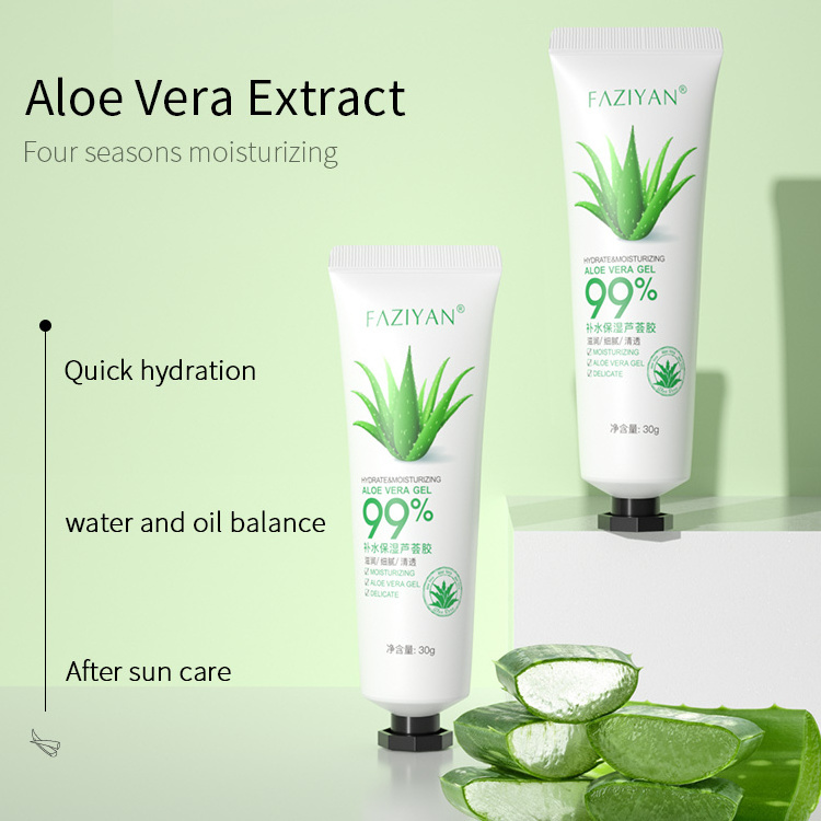 Portable Travelling Aloe Vera Gel Anti-aging Tightening Deep moisturizing Aloe Vera Gel