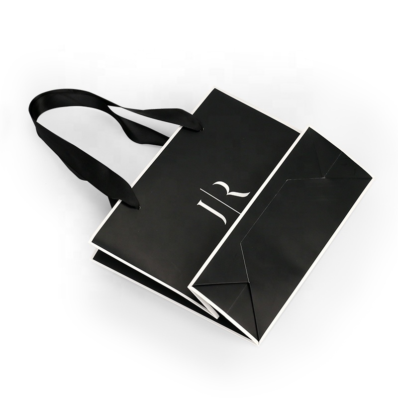 Luxury Matt Laminated Gift Paper Bags Custom Shopping Tote Bags With  Logo Printed