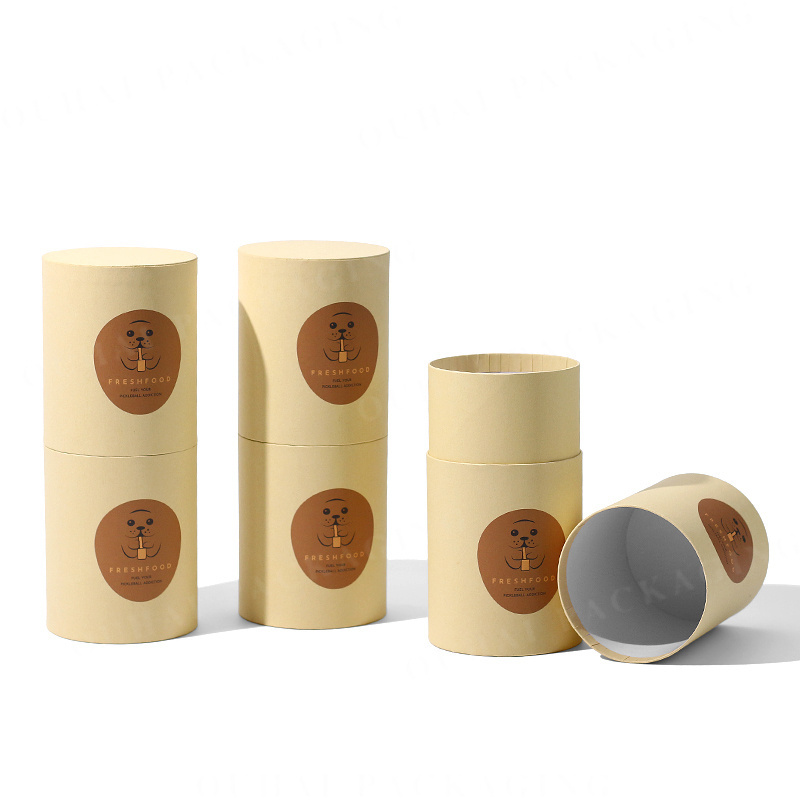 Custom Loose Tea Leaf Cans Food Grade Cardboard Cylinder Empty Coffee Container Paper Tube Packaging Round Boxes