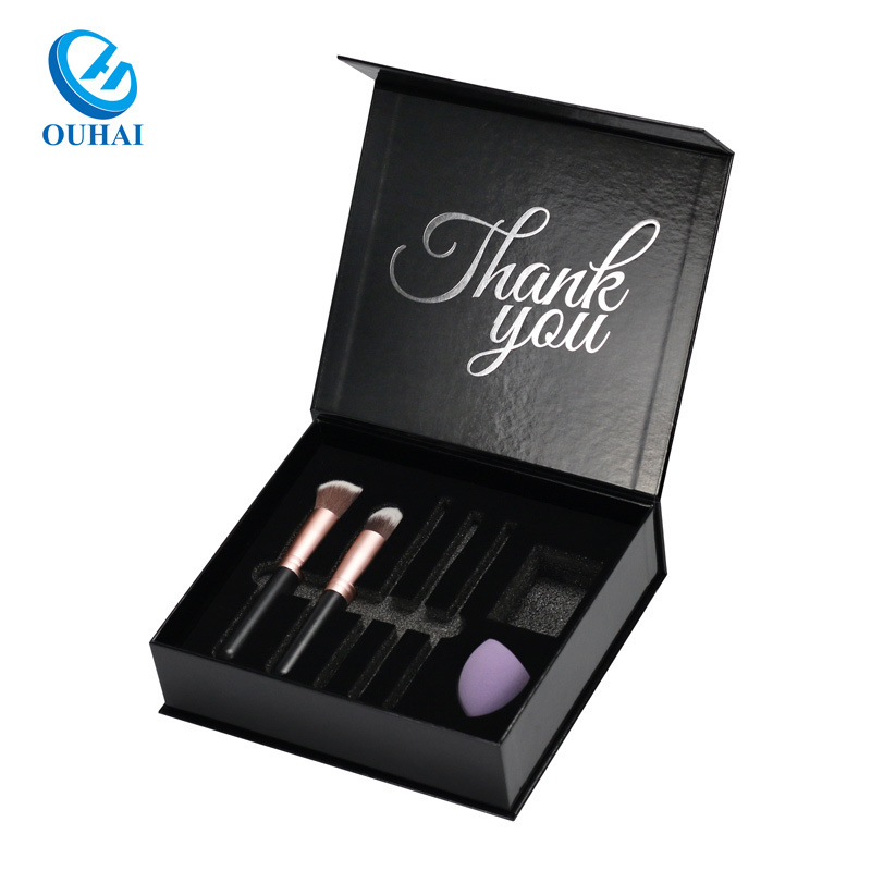 Custom Luxury Magnetic Makeup Brush Set Packaging Gift Boxes For Makeup Brushes