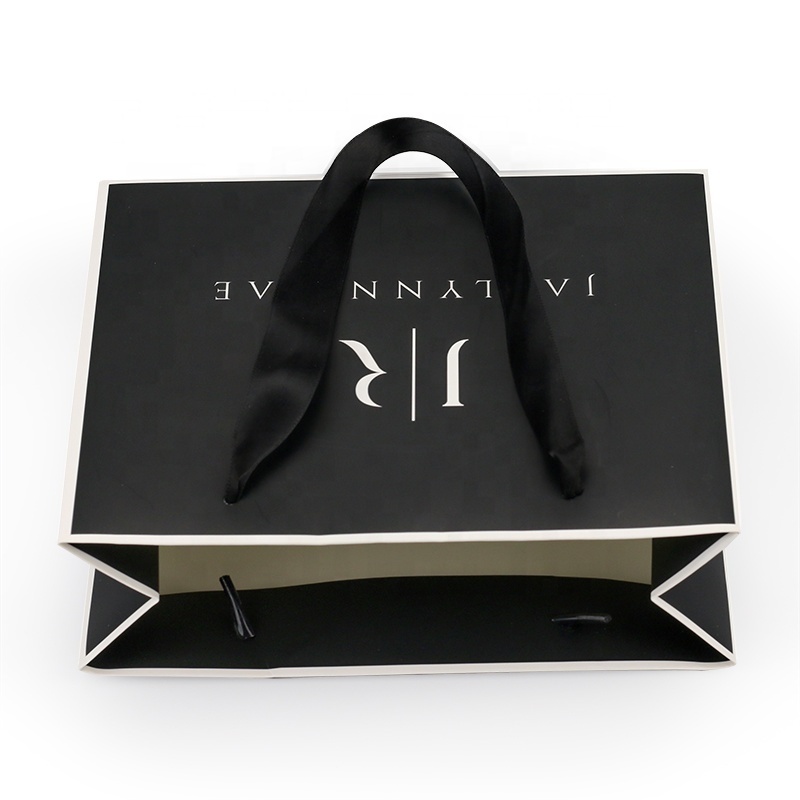 Luxury Matt Laminated Gift Paper Bags Custom Shopping Tote Bags With  Logo Printed