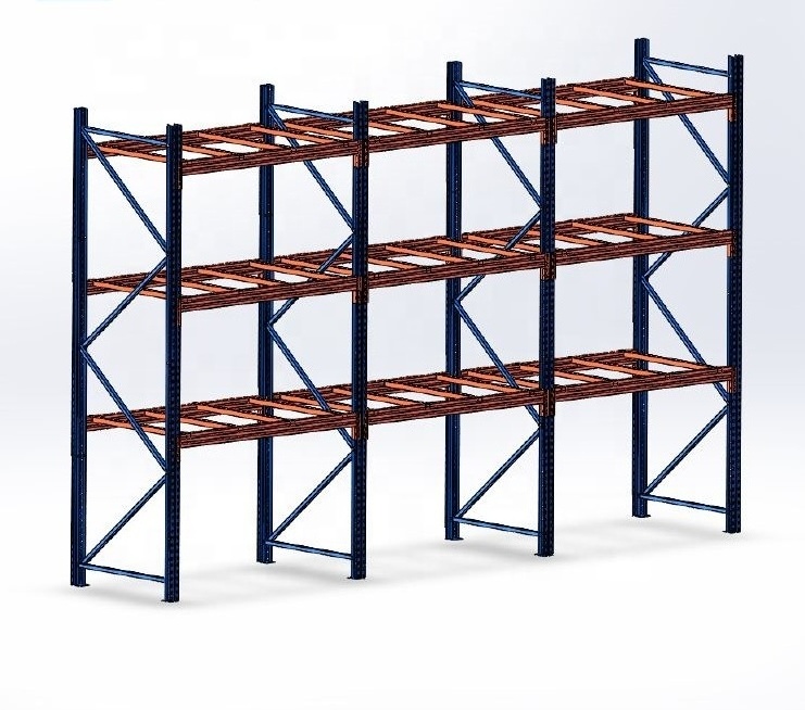 Factory Price Warehouse Storage Heavy Duty Metal Stacking Selective Pallet Racks